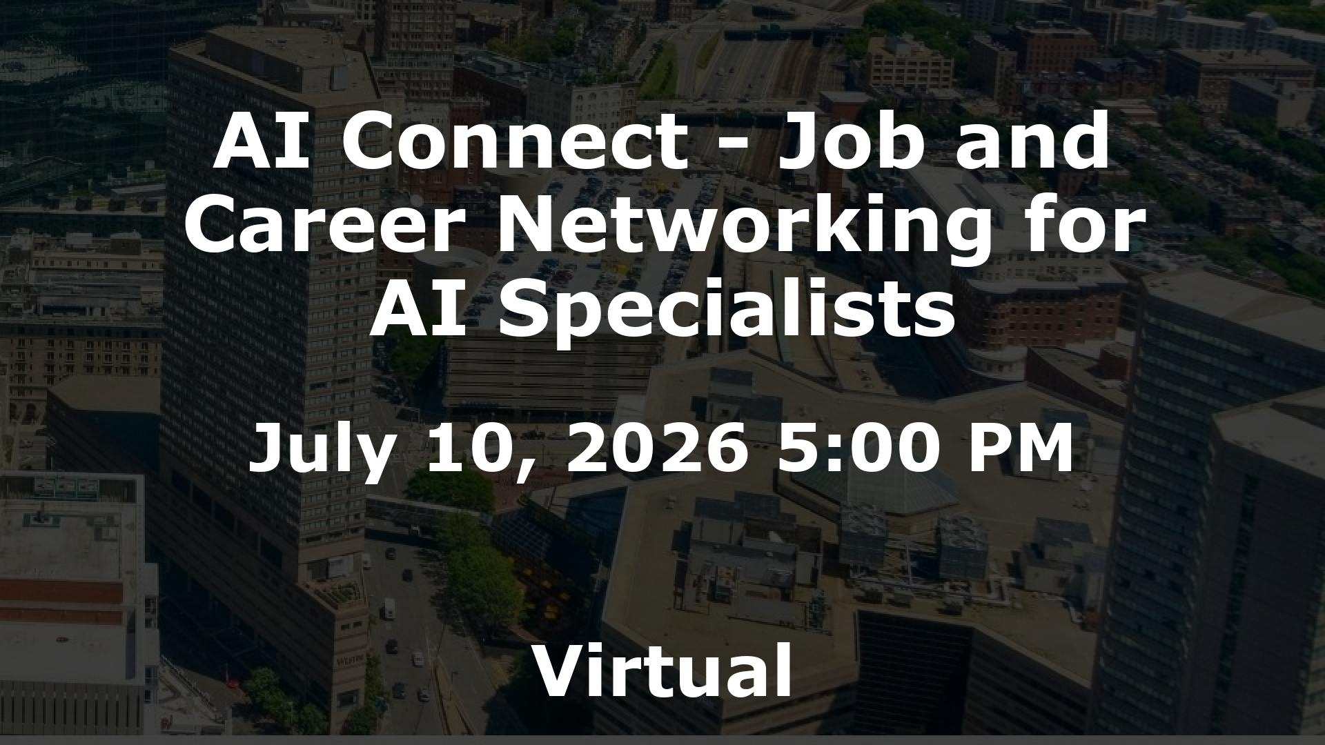 AI Connect - Job and Career Networking for AI Specialists event image